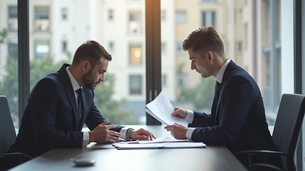 Profissionais em reunião de negócios em sala de conferência moderna